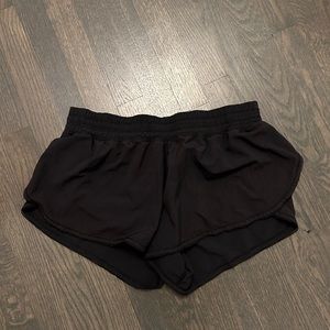 Black mesh lululemon shorts